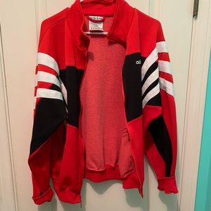 Red adidas jacket